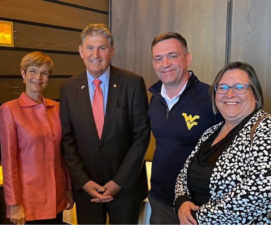 ANCOR members and staff posing with U.S. Senator Joe Manchin of West Virginia, at an event in Washington, DC.