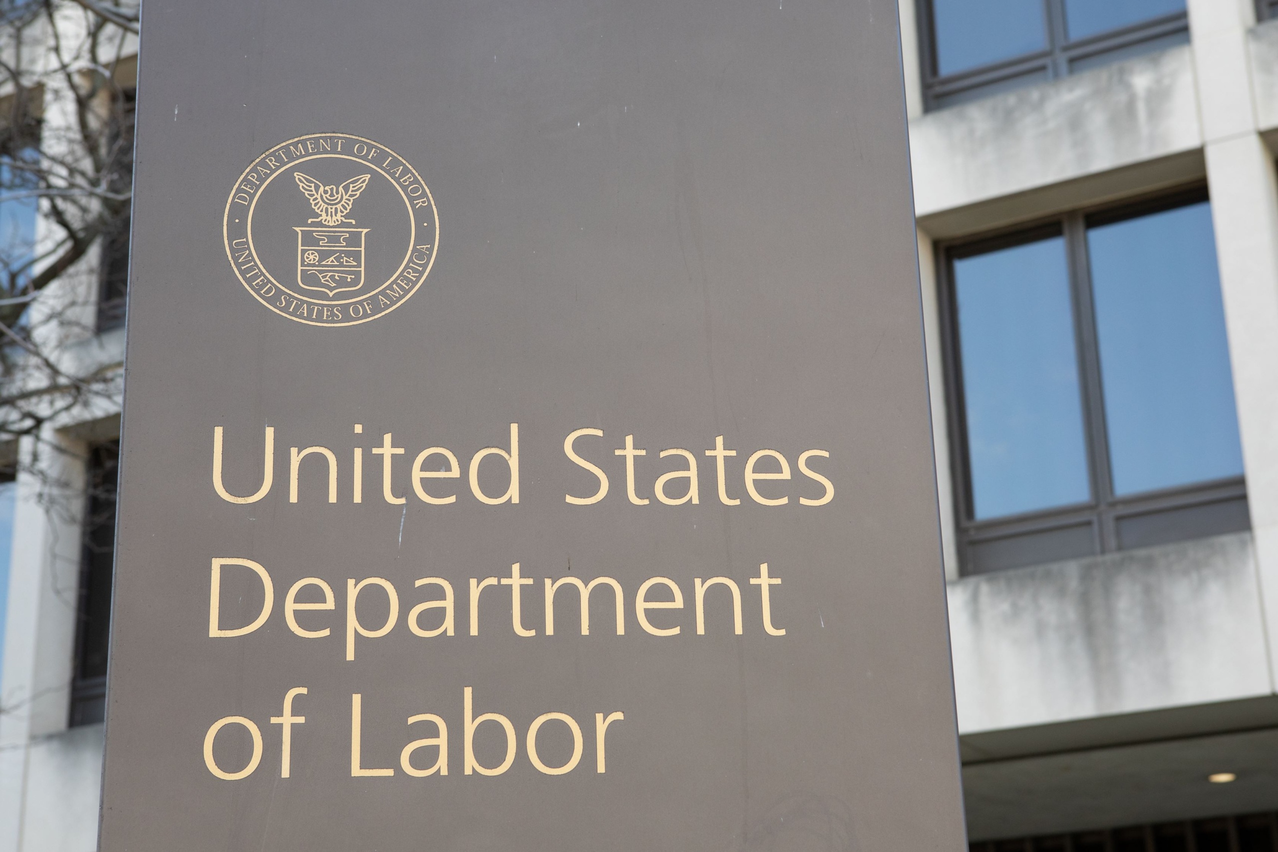 US Department of Labor building in Washington, DC