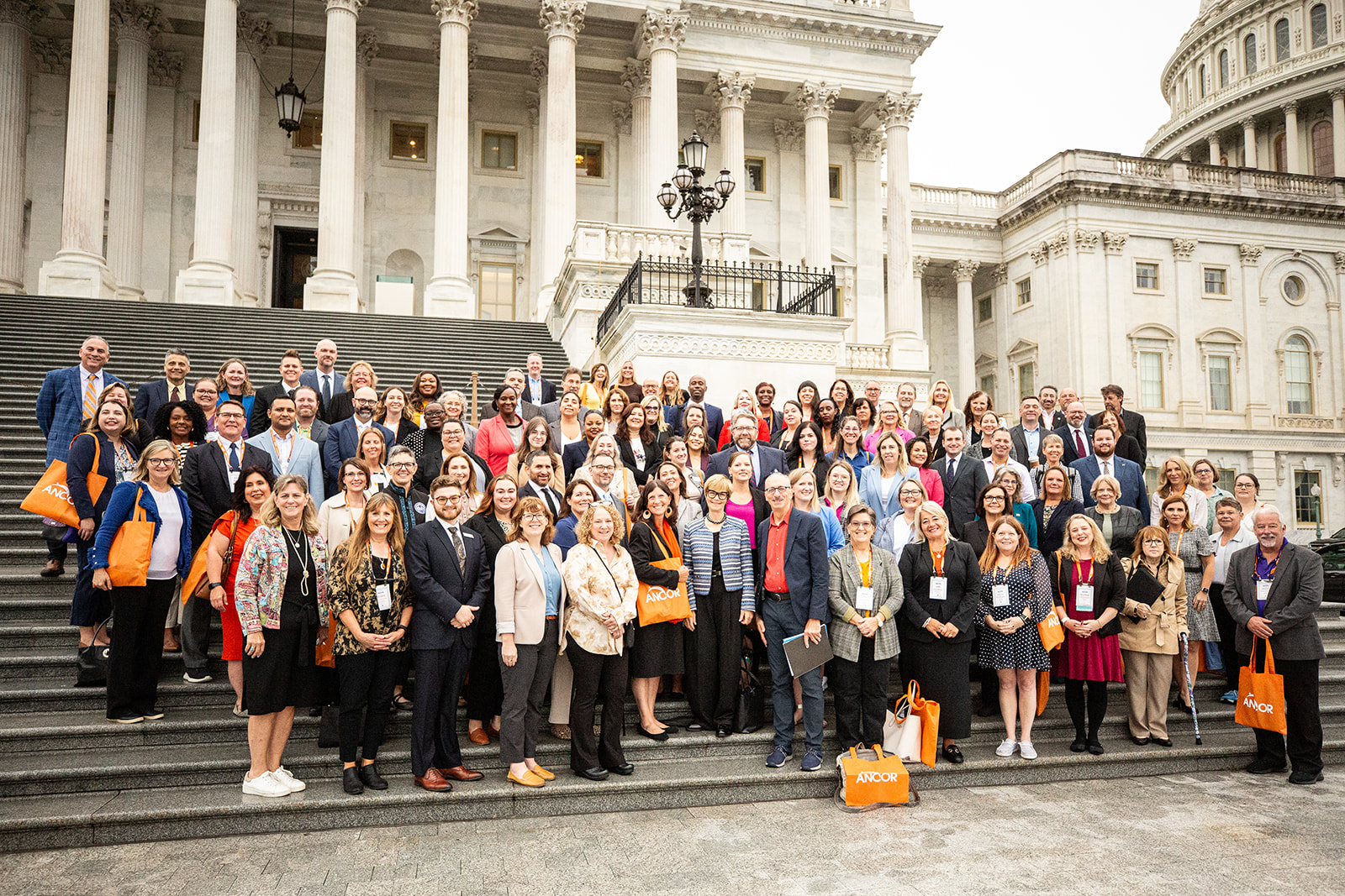 ANCOR Hill Day participants pictured as a group in front of the US Capitol