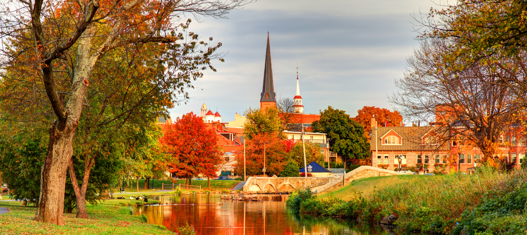 image of state capitol in autumn